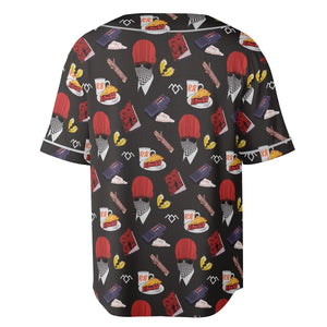 Twin Peaks Pattern Unisex Baseball Jersey