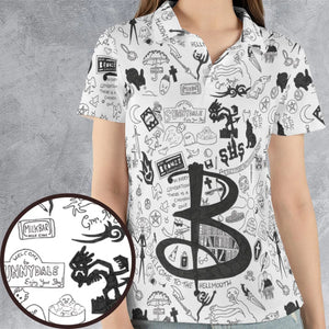 Buffy The Vampire Slayer Pattern AOP Men/Women Polo Shirt