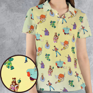 80s Captain N: The Game Master Characters AOP Men/Women Polo Shirt
