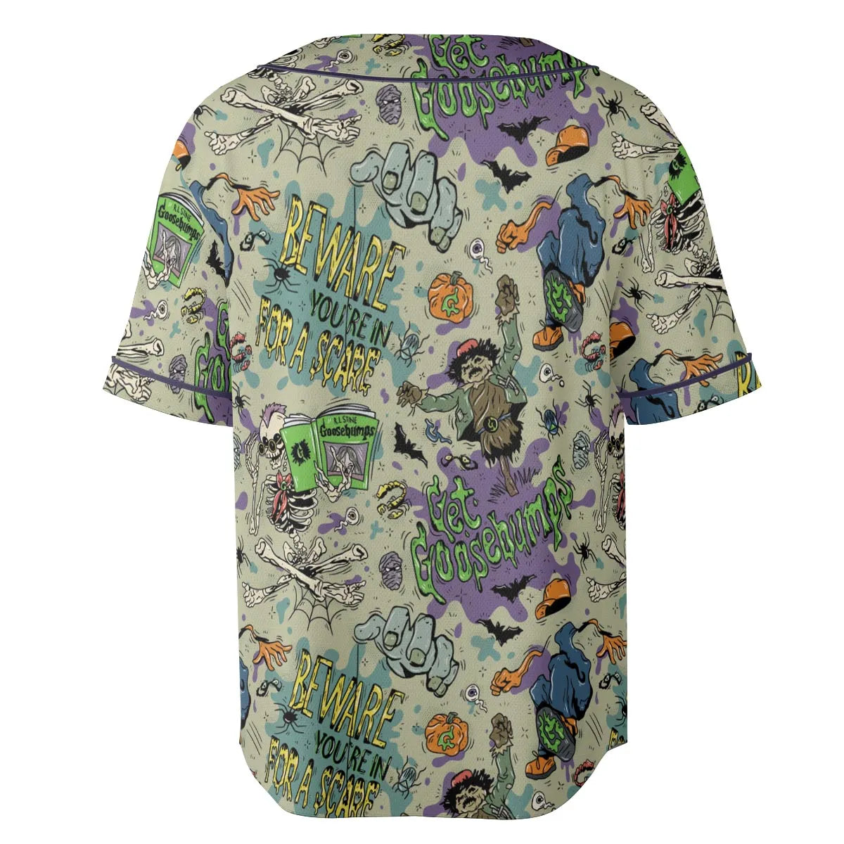 Beware You're In For A Scare Goosebumps Unisex Baseball Jersey