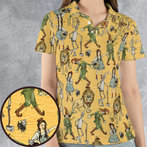 Magic Of Oz Characters Pattern AOP Men/Women Polo Shirt