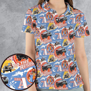 To The Rescue The A Team Pattern AOP Men/Women Polo Shirt