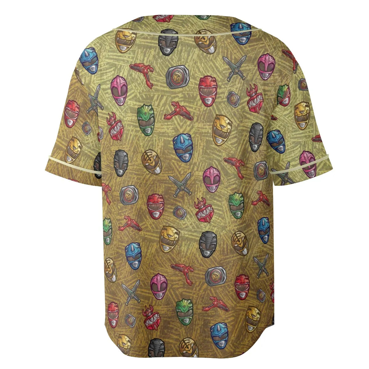 Power Team Mighty Morphin Power Rangers Unisex Baseball Jersey