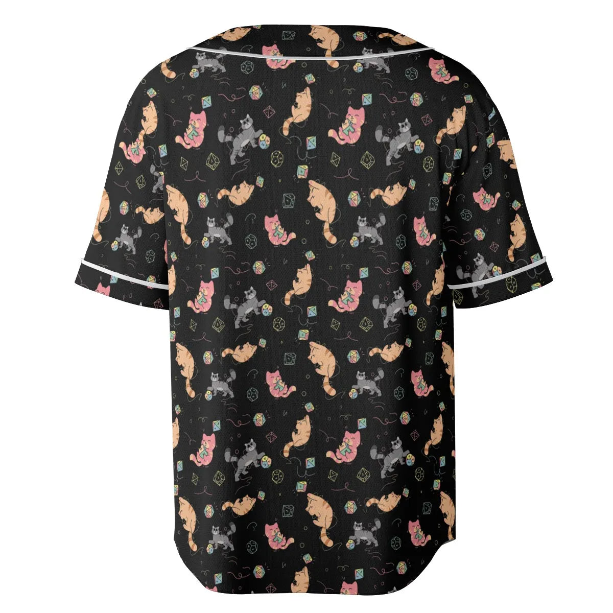 Dice Cat DnD Unisex Baseball Jersey