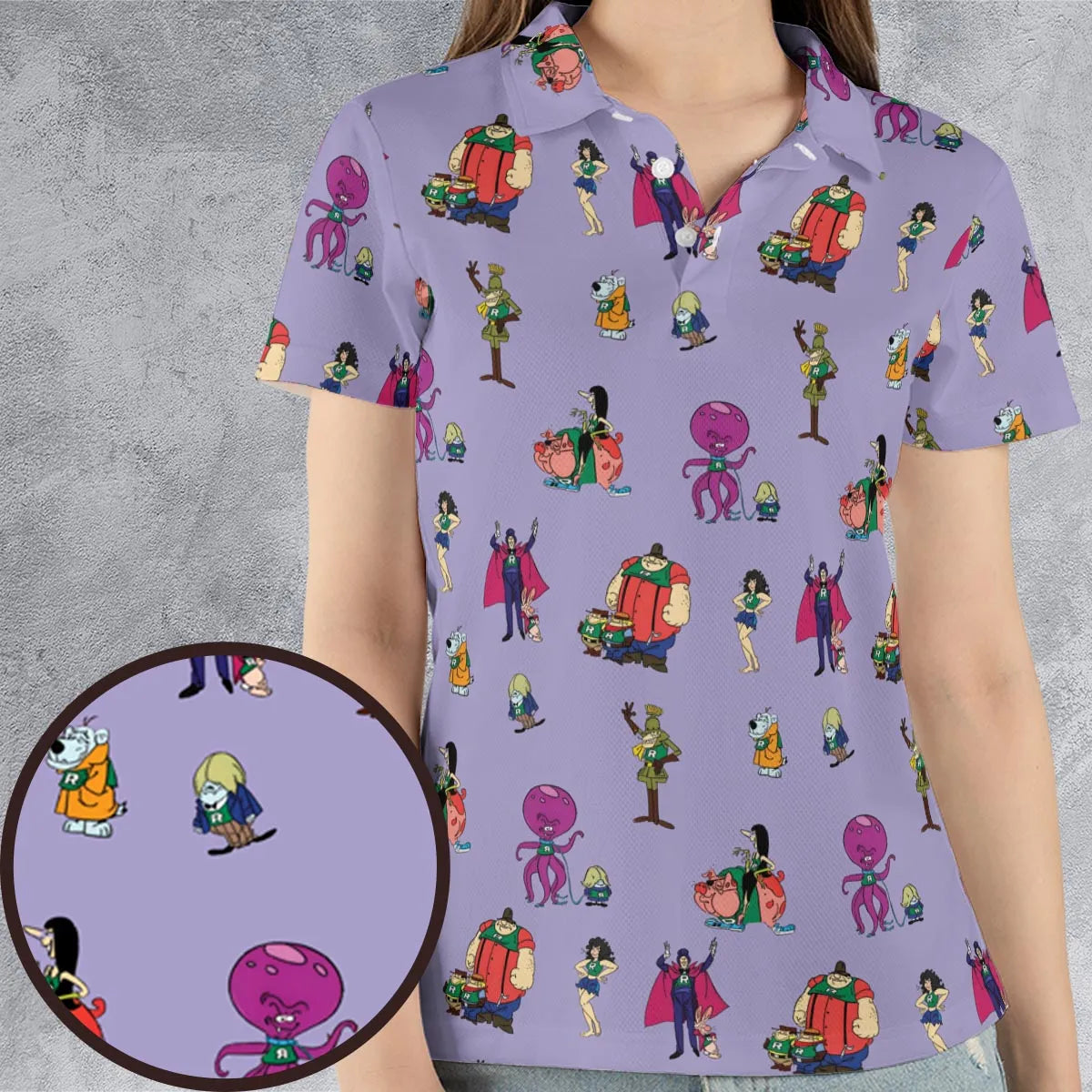 Really Rotten Scooby's All-Star Laff-A-Lympics AOP Men/Women Polo Shirt