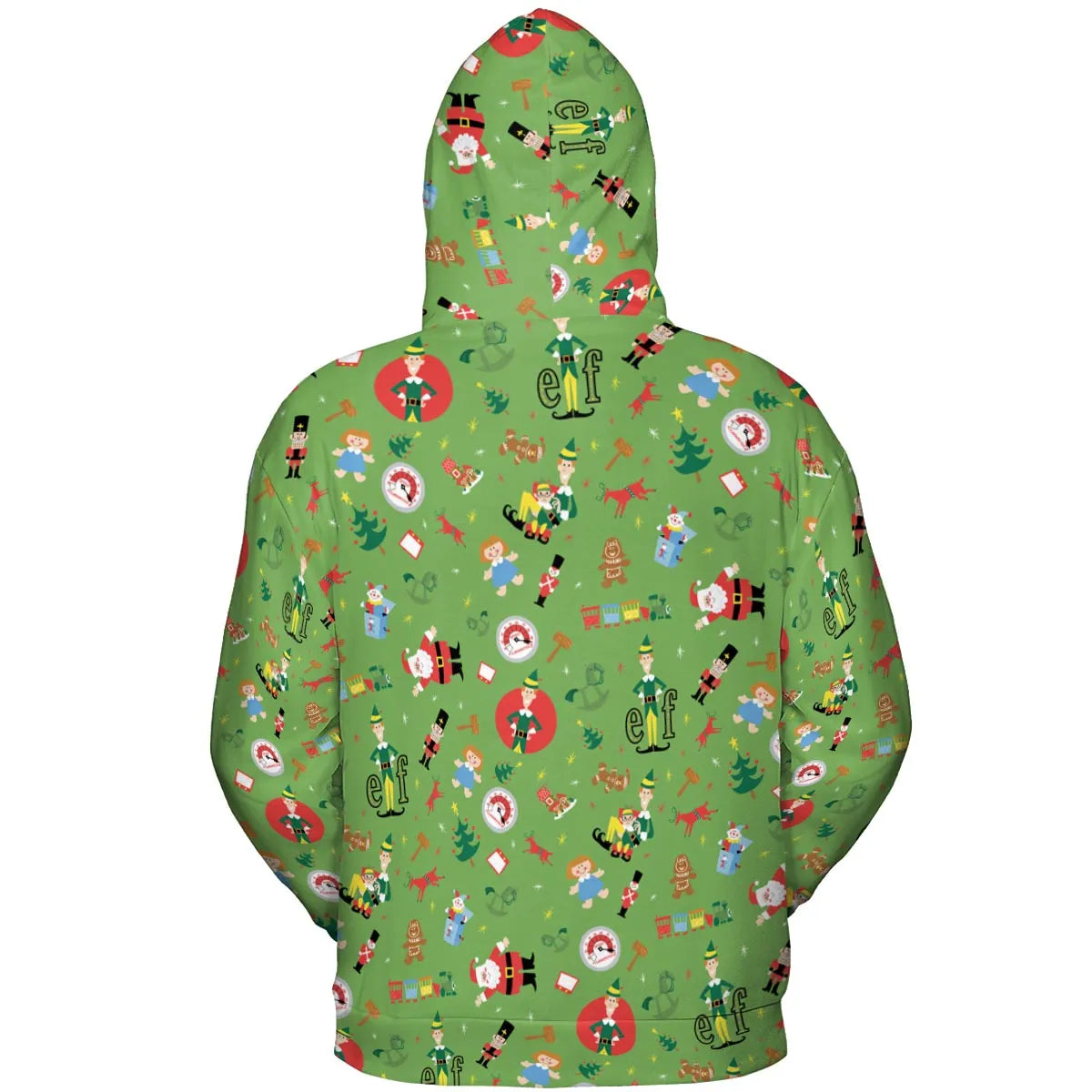 ELF Christmas Pattern All-over Print Hoodie