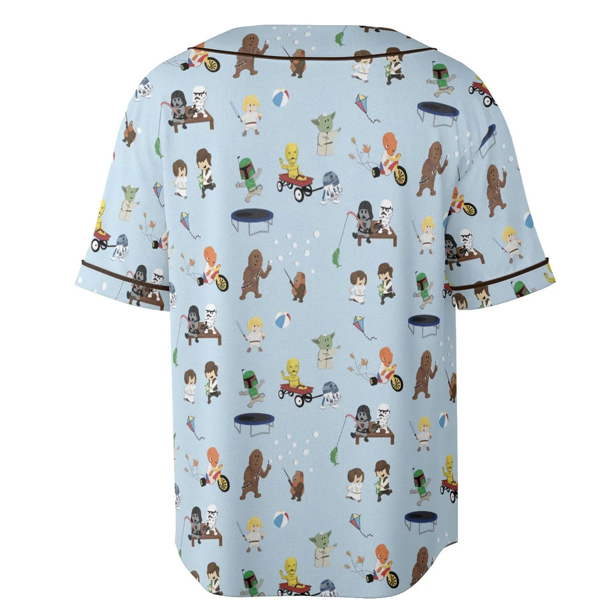Go Fishing with Star Wars Characters Unisex Baseball Jersey