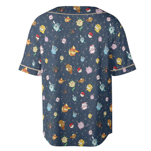 Gengar as Eevee The Eeveelutions Pokemon Unisex Baseball Jersey