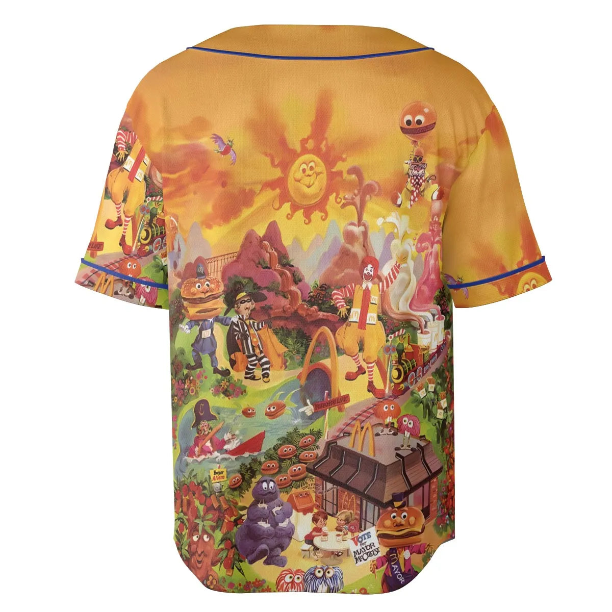 Wonder Foodland The Siege Of Mcdonaldland Unisex Baseball Jersey