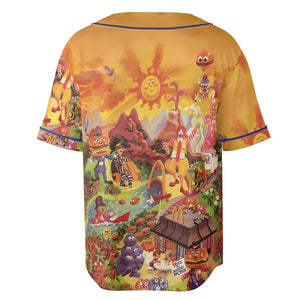 Wonder Foodland The Siege Of Mcdonaldland Unisex Baseball Jersey