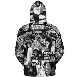Universal Monsters Pattern All-over Print Hoodie