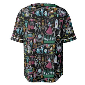 Haunted Mansion Map Unisex Baseball Jersey