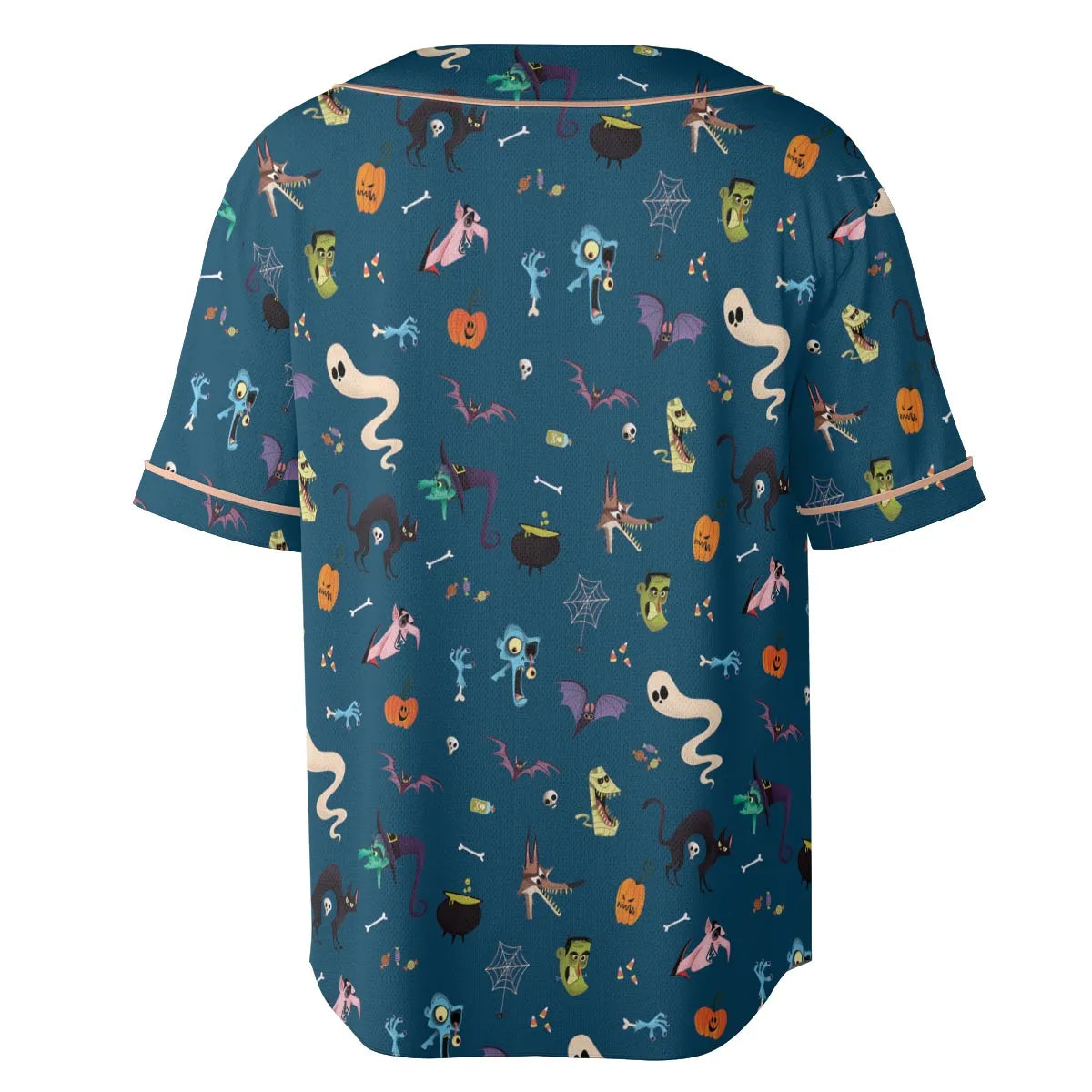 Cute Spooky Classic Monster Unisex Baseball Jersey