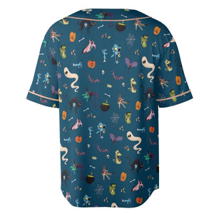 Cute Spooky Classic Monster Unisex Baseball Jersey