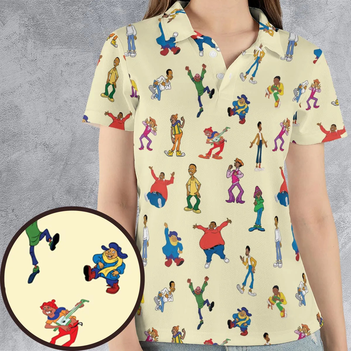 Fat Albert and the Cosby Kids AOP Men/Women Polo Shirt