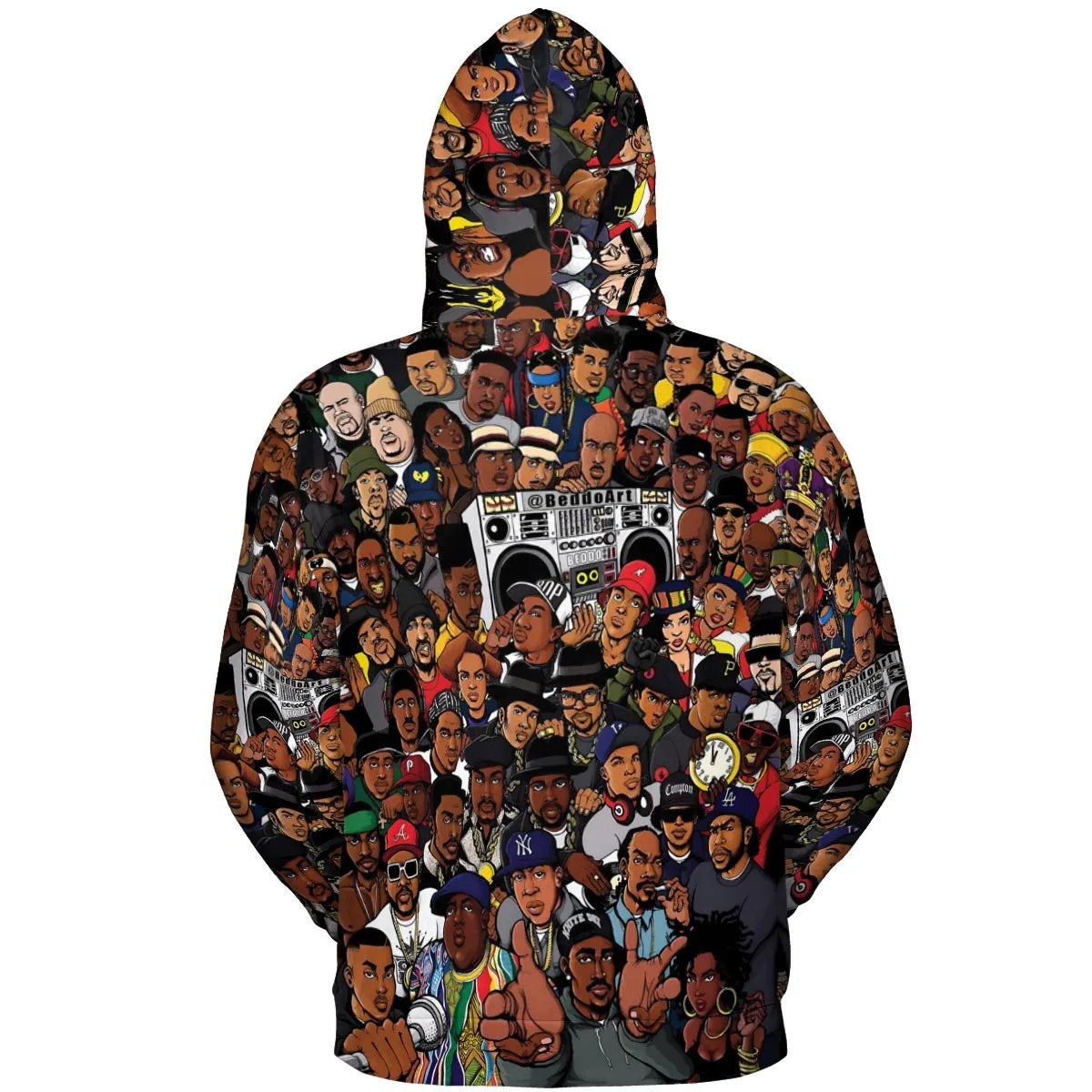 The Golden Age of Hip Hop All-over Print Hoodie