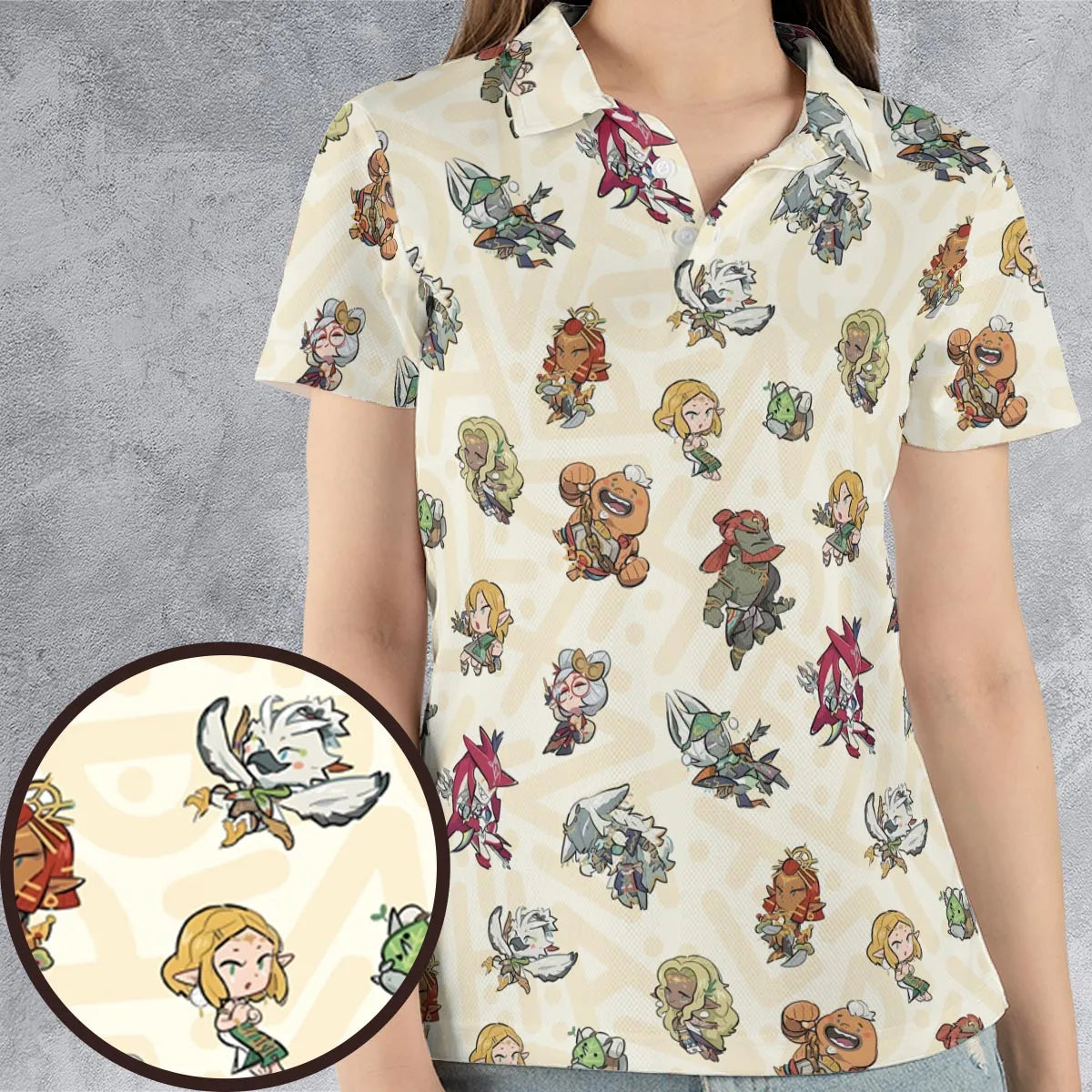 Link Look The Legend of Zelda AOP Men/Women Polo Shirt