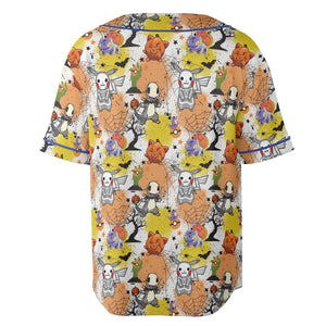 Spooky Costume Pikachu Charmander Jigglypuff Bulbasaur Pokemon Unisex Baseball Jersey