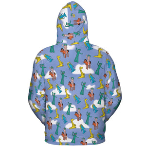 Gumby Characters All-over Print Hoodie