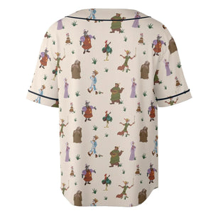Oo-de-lally Robin Hood Characters Unisex Baseball Jersey