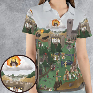 England 932 A.D Monty Python and The Holy Grail AOP Men/Women Polo Shirt