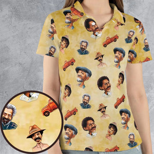 Sanford and Son Characters AOP Men/Women Polo Shirt