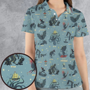 Paranormal Creatures AOP Men/Women Polo Shirt