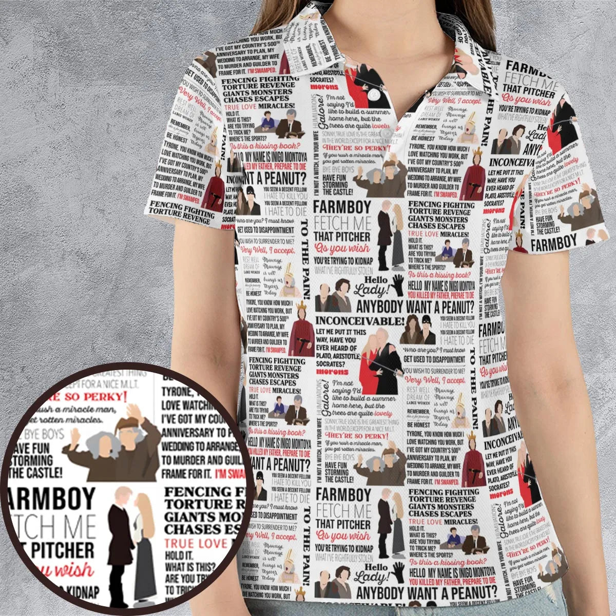 Inconceivable Quotes AOP Men/Women Polo Shirt