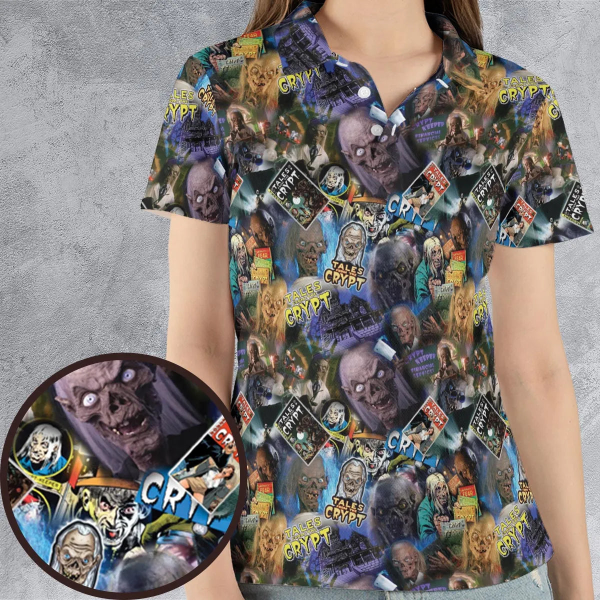 Tales from the Crypt AOP Men/Women Polo Shirt