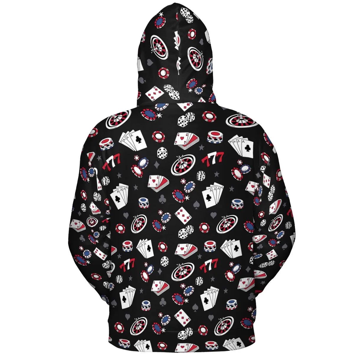 Vintage Poker Texas Hold’em All-over Print Hoodie