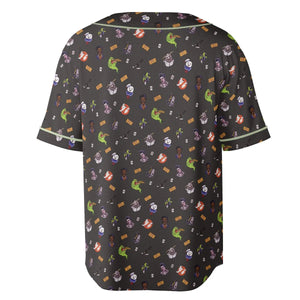 Ghostbusters Pattern Unisex Baseball Jersey