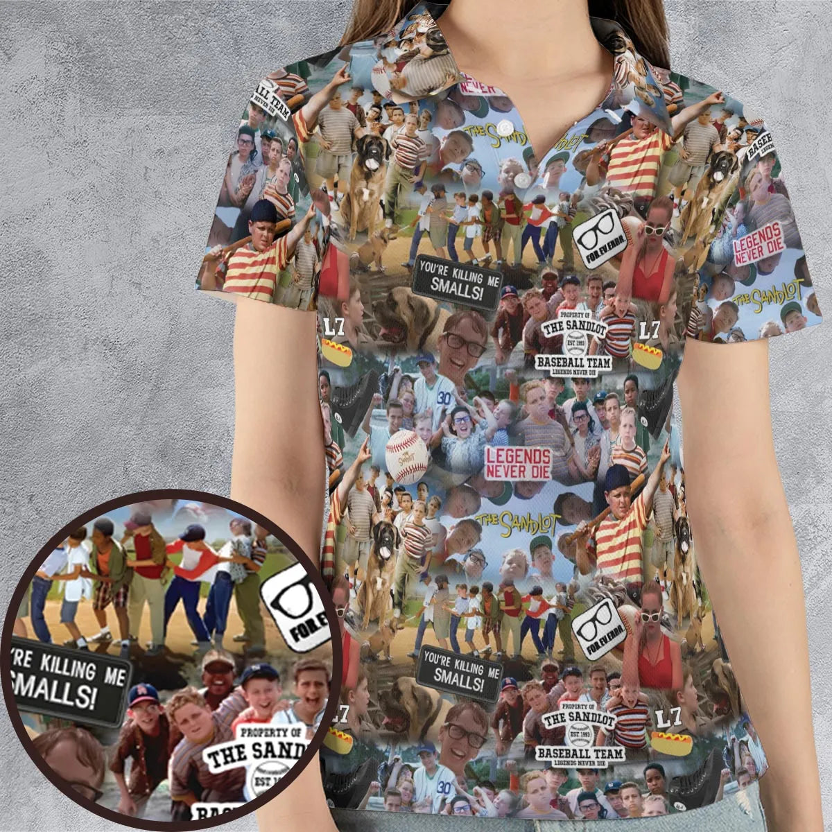 The Sandlot AOP Men/Women Polo Shirt