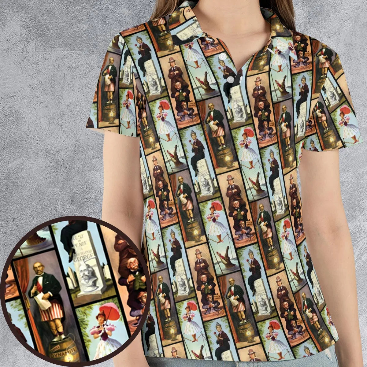 Haunted Mansion AOP Men/Women Polo Shirt
