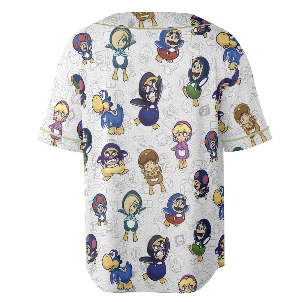 Penguin Party Super Mario Unisex Baseball Jersey