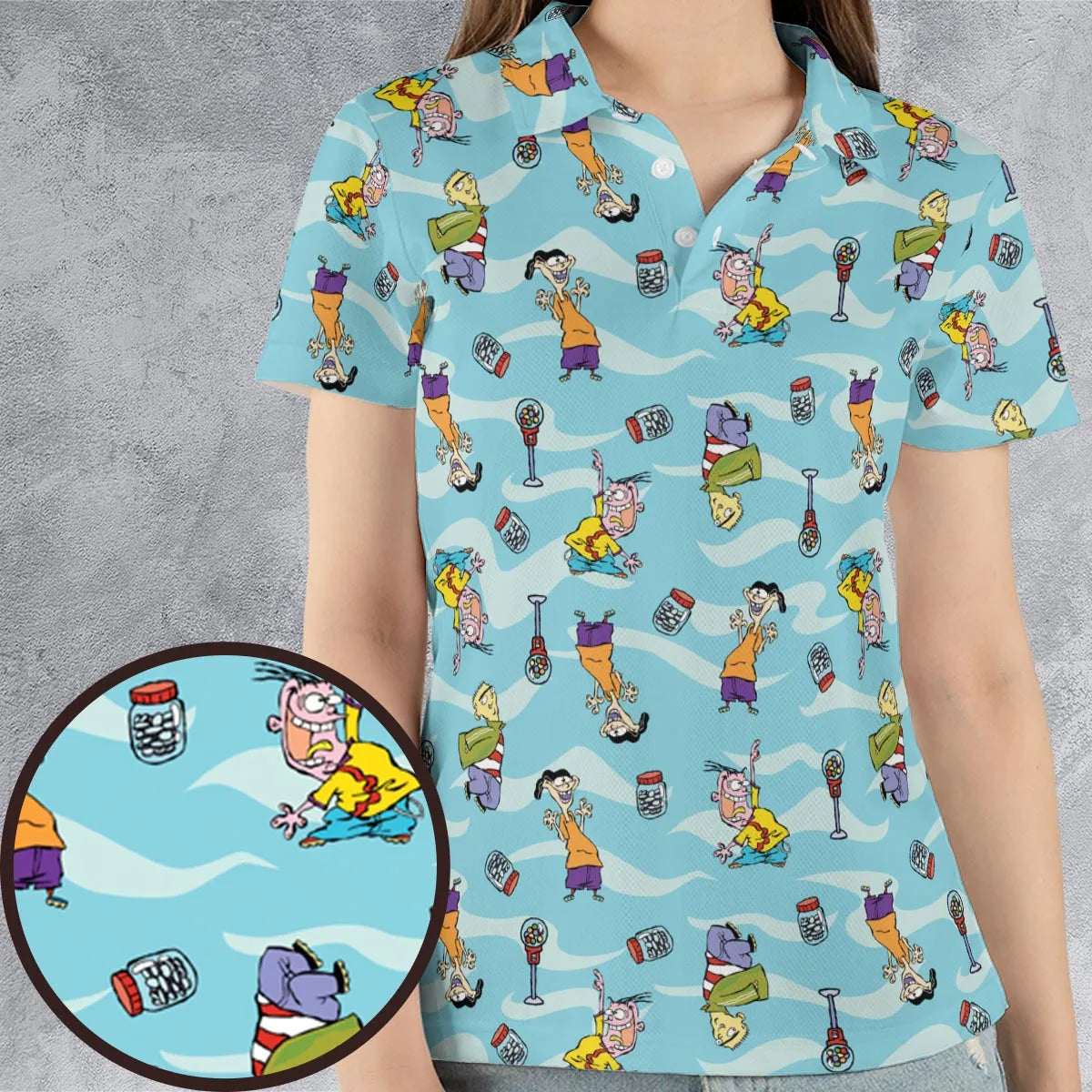 Quick Tips Regarding Ed, Edd, n Eddy Pattern AOP Men/Women Polo Shirt