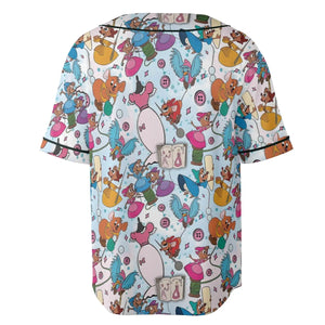 Jaq, Gus, & Sewing Friends Unisex Baseball Jersey