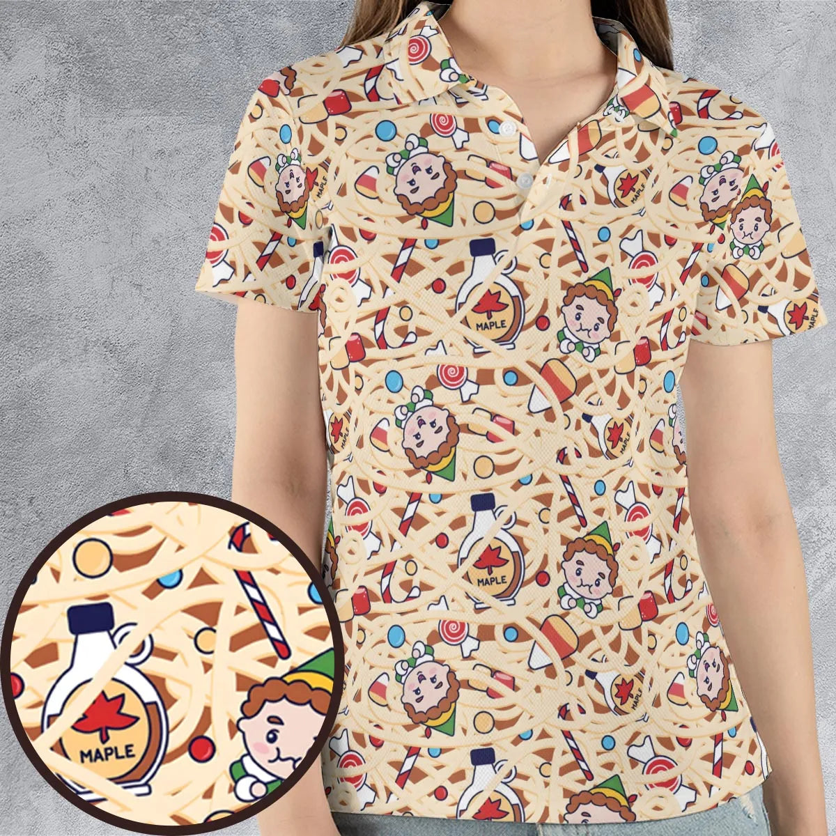 Holiday Joy Buddy the ELF AOP Men/Women Polo Shirt