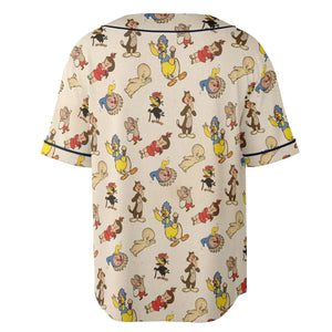Harvey TV Stars Cartoon Characters Unisex Baseball Jersey