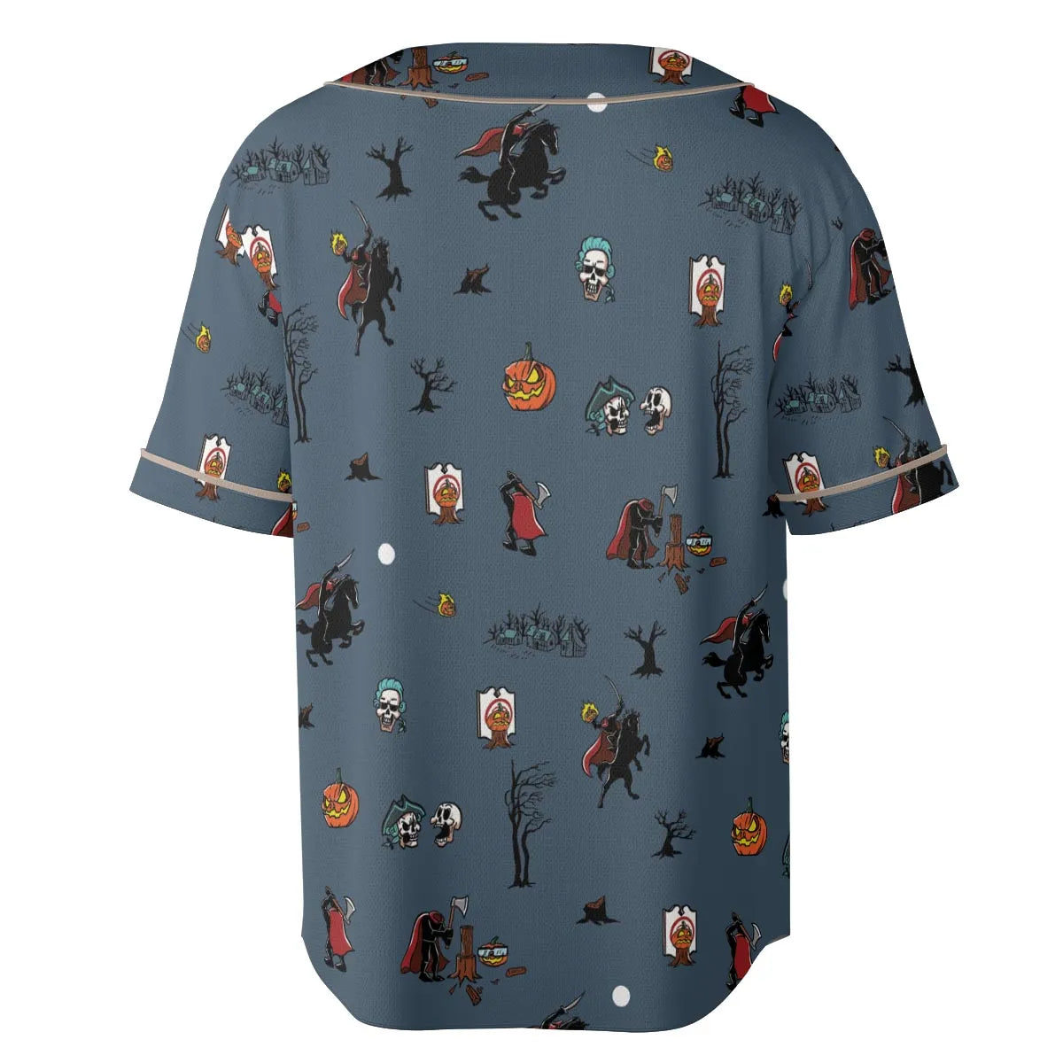 Headless Horseman Ichabod and Mr. Toad Unisex Baseball Jersey