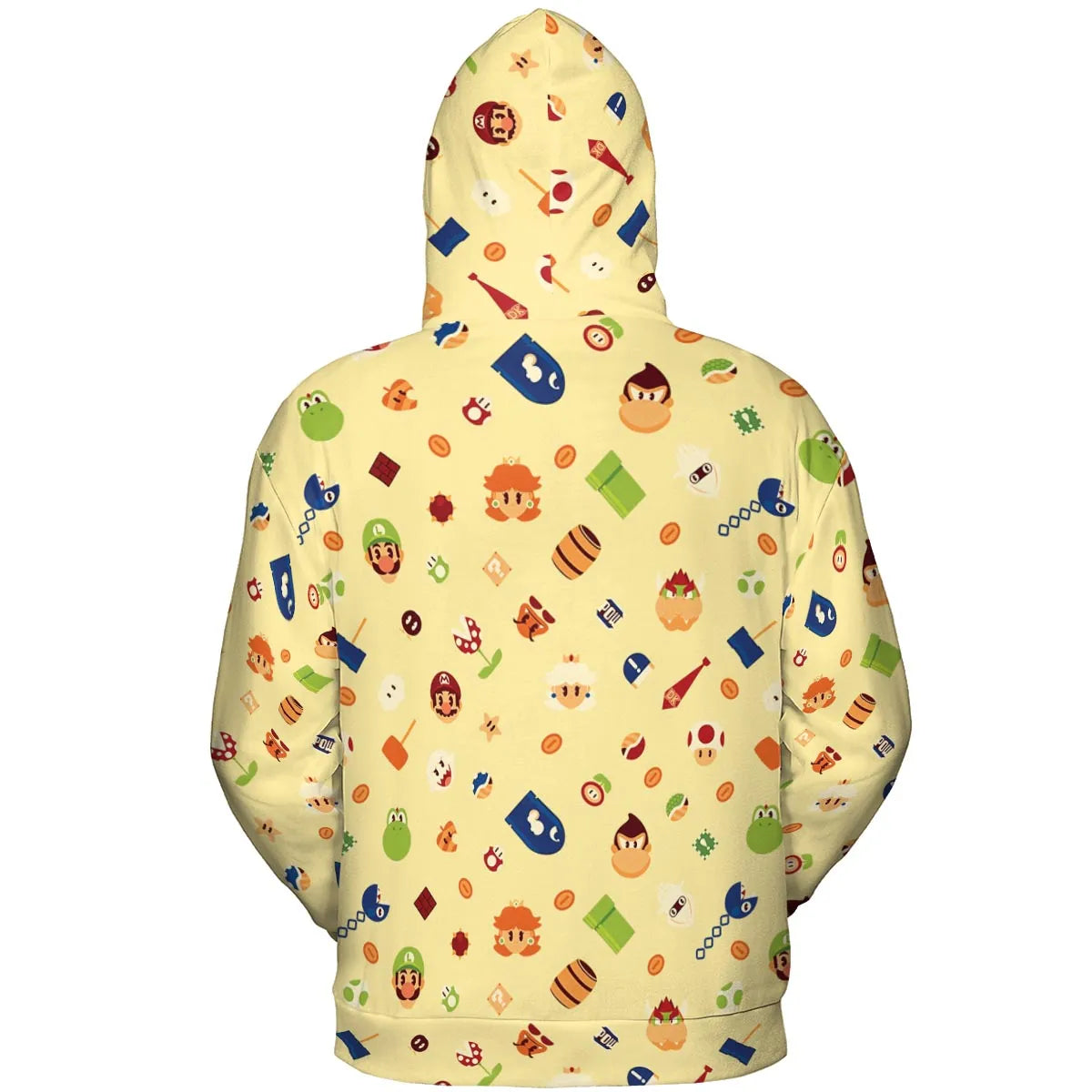 Mario and Friends Pattern All-over Print Hoodie