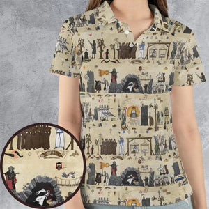 Bayeux Tapestry Monty Python AOP Men/Women Polo Shirt