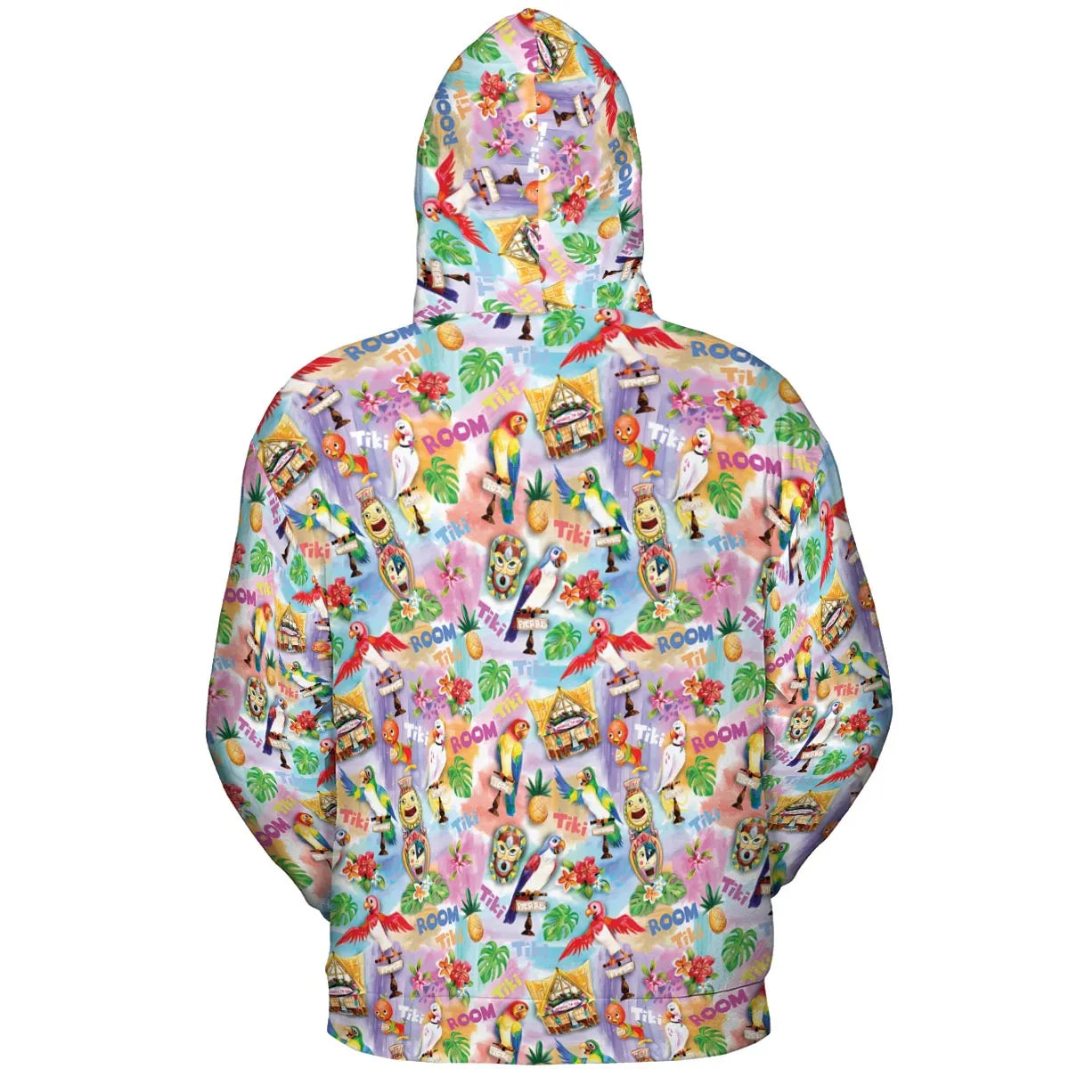Tiki Room With Orange Bird All-over Print Hoodie