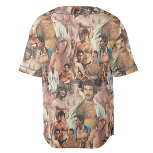 Vintage Hunks of The 80s Unisex Baseball Jersey