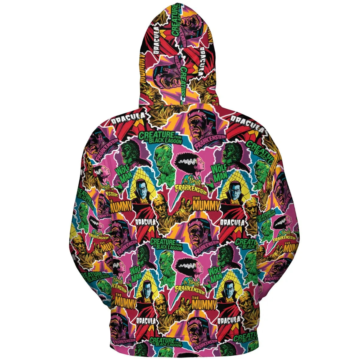 Monsters Pop Collage Universal Monsters All-over Print Hoodie