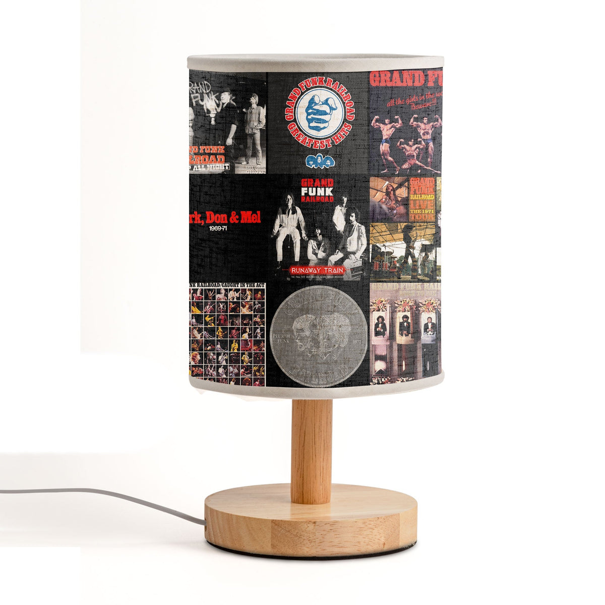 Grand Funk Railroad Fabric Lamp Classic Rock Album Art Collection