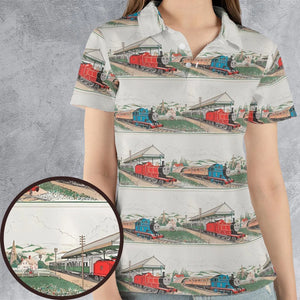 Vintage Thomas & James AOP Men/Women Polo Shirt