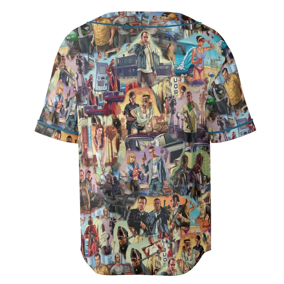 GTA Grand Theft Auto Scenes Unisex Baseball Jersey