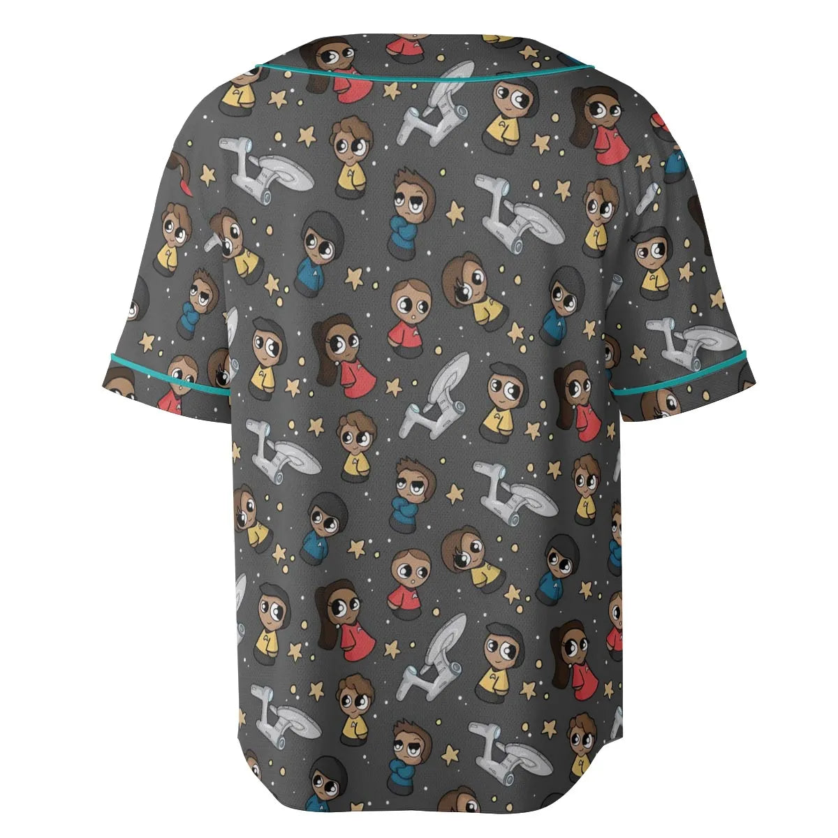 Cute Space Star Trek Unisex Baseball Jersey