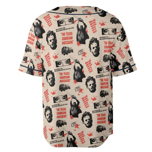 Leatherface The Texas Chainsaw Massacre Horror Pattern Unisex Baseball Jersey
