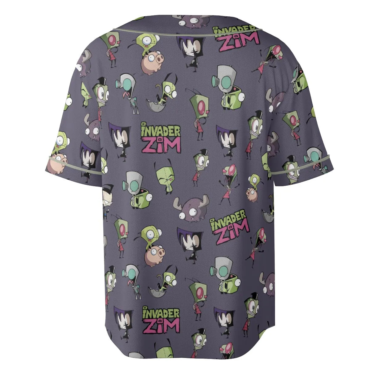 Invader Zim Pattern Unisex Baseball Jersey